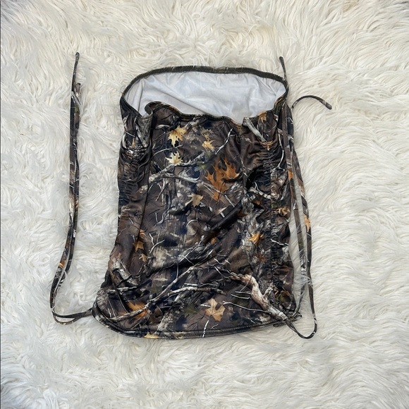 NWOT SHEIN Camouflage Snitched Tube Top - Picture 5 of 5